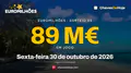 Euromilhões: 89 milhões de euros em jogo no sorteio desta sexta-feira